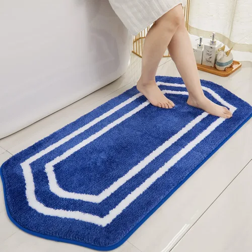 Vista 19 de COSY HOMEER Alfombras de Baño Extra Gruesas para Baño - Juegos de Alfombras Antideslizantes de Lino de Baño Suave Felpa 100% Poliéster Fuerte Sala