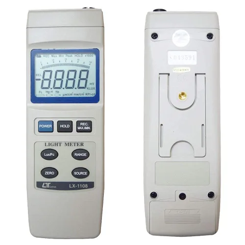 Vista 4 de Medidor de exposición digital Lux Meter junto con certificado de calibración de fábrica (rango: 0 a 4,00,000 Lux) para auditorios, teatros