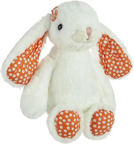 Vista 4 de DILLY DUDU - Conejo de peluche de conejo en flor de azahar, juguete de peluche de 10 pulgadas (crema)