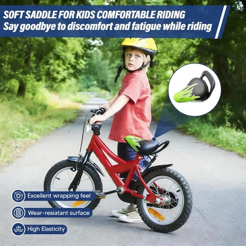 Vista 2 de Fancyes Asiento de bicicleta para niños con asa de repuesto para niños y niñas
