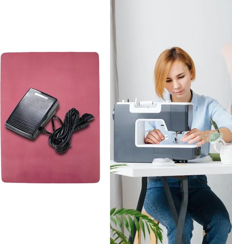 Vista 5 de Almohadilla antideslizante para pedal de máquina de coser, alfombrilla de pedal de máquina de coser, alfombrilla de goma antideslizante que mantiene