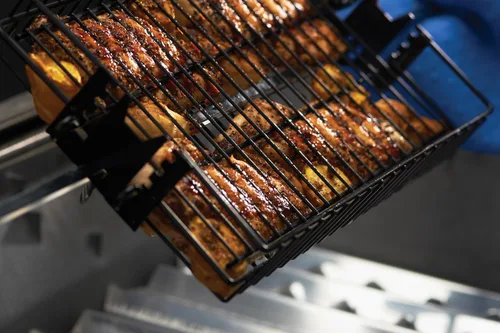 Vista 12 de Cesta plana antiadherente de asador automático Onward Manufacturing Company