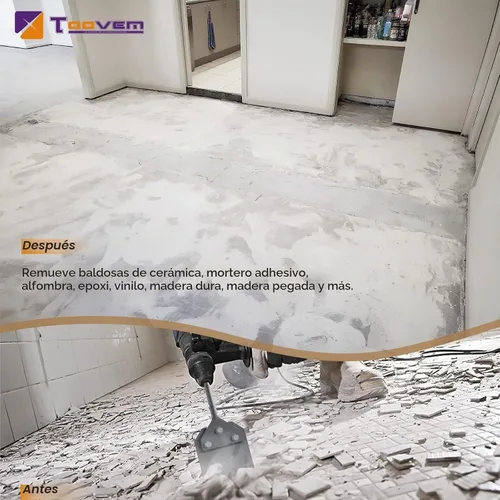Vista 6 de TOOVEM - Kit de raspador de suelo SDS Plus de 4 pulgadas para martillos rotativos SDS-Plus