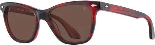 Vista 3 de AO Saratoga Sunglasses - Red Demi - Cosmetan Brown AOLite - Lentes de nailon - 52-19-145