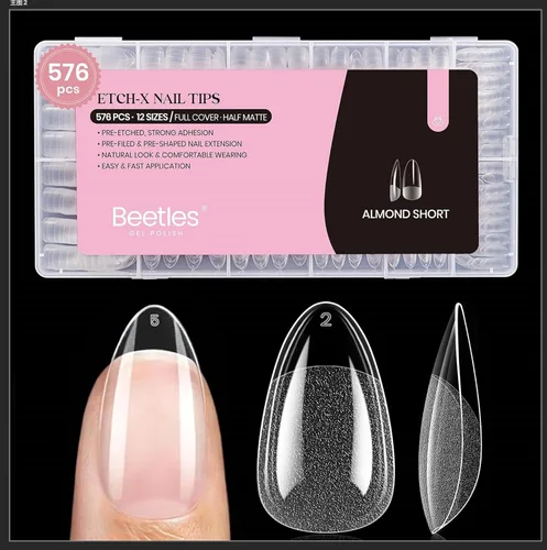 Vista 10 de Beetles - Pegamento de uñas súper fuerte de 0.35 onzas para uñas a presión, no necesita lámpara UV Pegamento de uñas semisólido de secado rápido