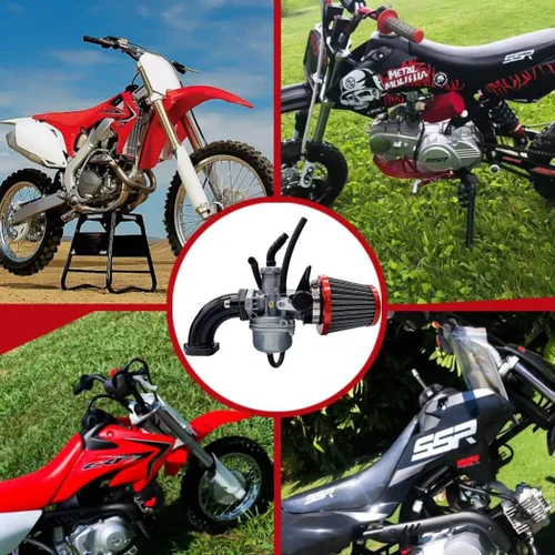 Vista 7 de Juego de Filtro de Aire de Carburador PZ22 de 22 mm para Motocicletas SSR CRF50 de 110 cc y 125 cc, Sunl Taotao Pit Bike ATV de Aniro Moto