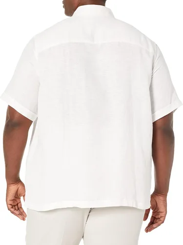 Vista 2 de Cubavera Camisa Guayabera de manga corta para hombre LC YD Stripe 2 Pckt