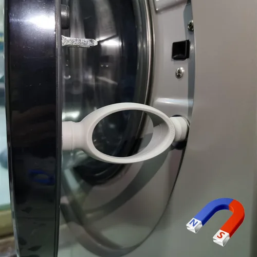 Vista 8 de Accesorio para puerta de lavadora, evita el moho y ayuda a que tu lavadora se seque correctamente para evitar olores (gris oscuro)