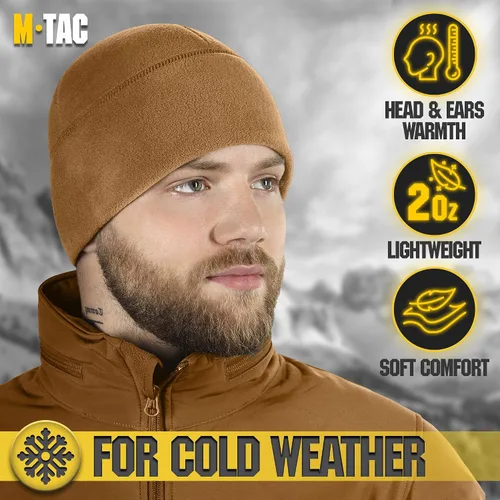 Vista 5 de M-Tac Gorra de reloj de forro polar - Gorro táctico de invierno con Slimtex