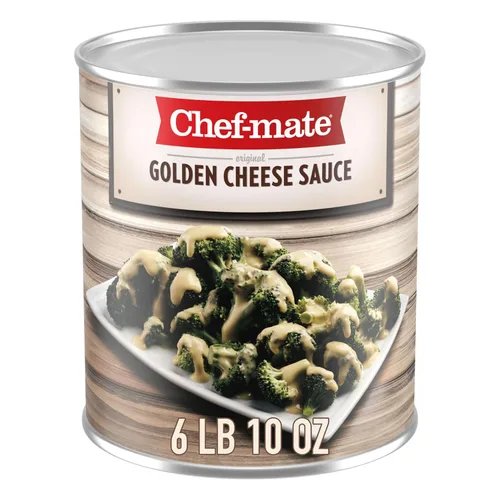 Vista 9 de Chef-mate Salsa básica de queso cheddar, comida enlatada para macarrones con queso, 6 libras 10 onzas (#10 lata a granel)