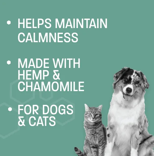 Vista 4 de Masticables calmantes de cáñamo para la ansiedad de los perros – Golosinas de cáñamo para perros para calmar – Masticables suaves para el estrés
