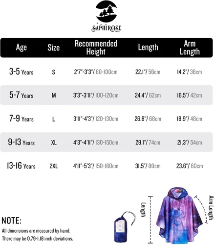 Vista 6 de Chaqueta ligera de poncho de lluvia para niños, impermeable, abrigo impermeable