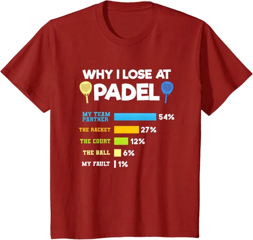 Vista 52 de Camiseta Why I Lose At Padel Answers Not My Fault