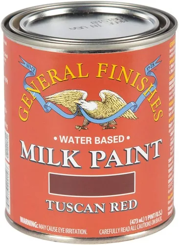 Vista 20 de General Finishes Pintura de leche a base de agua, 1 pinta, blanco antiguo