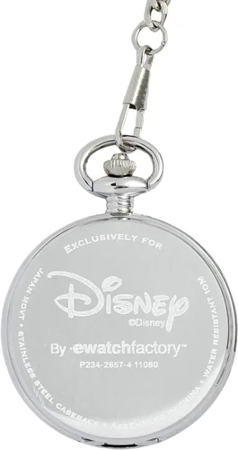 Vista 4 de Disney Mickey Mouse - Reloj analógico de cuarzo para adultos, PlateadoAcero, Relojes de bolsillo