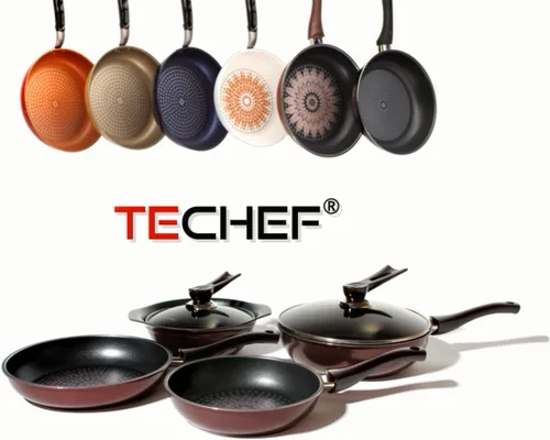 Vista 8 de TECHEF - Colección Blooming Flower/Olla de sopa con tapa de vidrio (2 cuartos de galón)