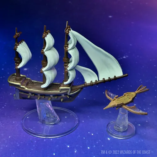 Vista 2 de WizKids Iconos de D&D de los reinos: escala de barcos - Bienvenido a Wildspace