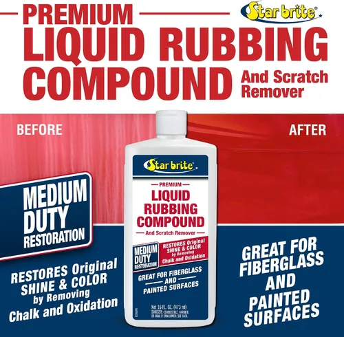 Vista 4 de STAR BRITE Compuesto líquido para frotar 16 oz. Oxidación y removedor de arañazos