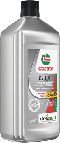 Vista 8 de Castrol Aceite de motor sintético completo GTX 5W-30, 1 cuarto de galón, paquete de 6