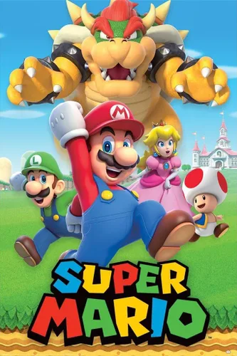 Vista 10 de Super Mario - Póster de videojuegos (Mario, Luigi y sus amigos) (tamaño: 24 x 36 pulgadas) (póster laminado)