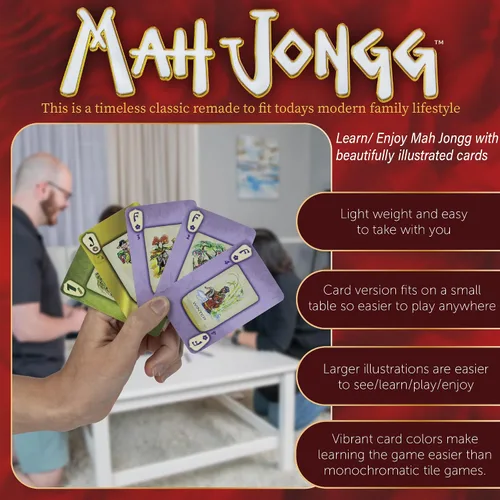 Vista 2 de Continuum Games Juego de cartas Mahjongg Gold Standard Edition