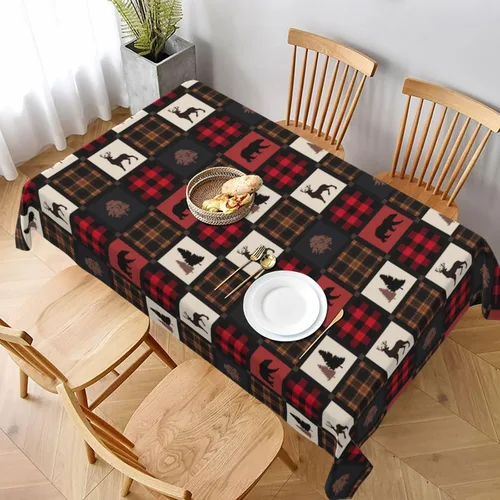 Vista 36 de Mantel azteca, diseño geométrico tribal, decoración rústica de nativos americanos, estilo suroeste, impermeable, lavable, para decoración de cocina
