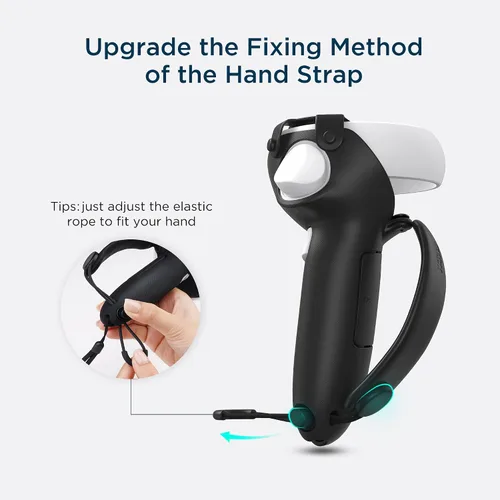 Vista 8 de KIWI design Correa de audio cómoda para la oreja y agarres de control compatibles con los accesorios Quest 2