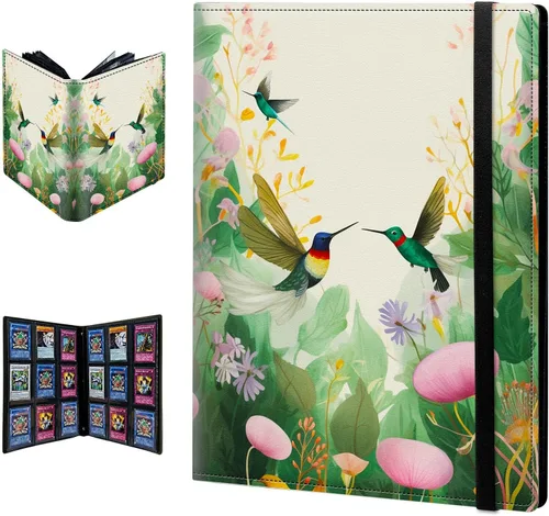 Vista 21 de Carpeta para tarjetas de intercambio, 9 bolsillos para tarjetas intercambiables, 360 bolsillos de doble cara, funda para tarjetas de tamaño Mujeres