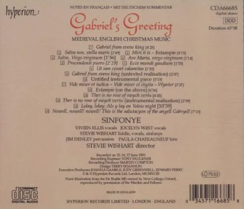 Vista 2 de Gabriel's Greeting Medieval English Christmas Music - Sinfonye