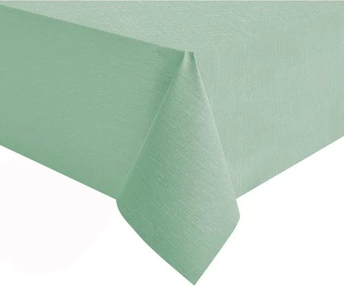 Vista 18 de NLMUVW - Mantel cuadrado de vinilo 100% resistente al agua, a prueba de aceite y derrames, mantel de PVC, fácil de limpiar, para cocina, comedor