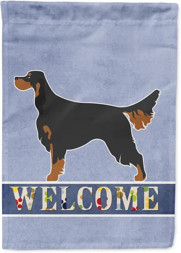 Vista 142 de Caroline's Treasures BB8334GF AIDI Bandera de jardín para perro de montaña del Atlas, bandera de buzón azul, bandera decorativa para patio exterior