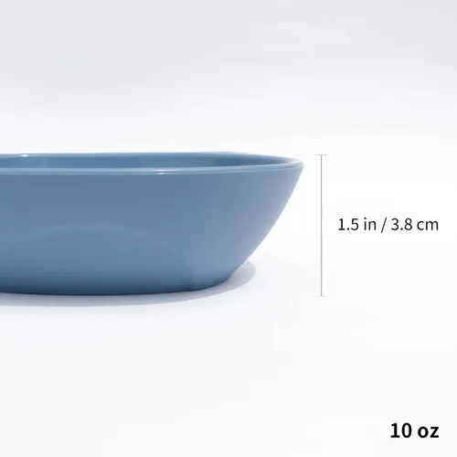 Vista 4 de BLUE GINKGO Cuencos de silicona para niños, lindos cuencos de silicona para bebés/platos de silicona para niños pequeños y niños, aptos