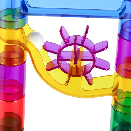 Vista 8 de Magicfly Marble Run, 127 piezas de canicas para niños, canicas de vidrio para niños