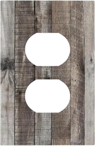 Vista 152 de Placa de Pared en Blanco de 1-Gang Sin Dispositivo Beige Lindo Vintage Boho de los 70s Hongo Fungus Planta Floral Botánica Libélula Interruptor