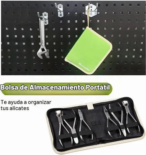 Vista 6 de SPEEDWOX Juego de alicates para gafas, 6 piezas, incluye almohadilla para la nariz, brazo, alicates de ajuste de marco