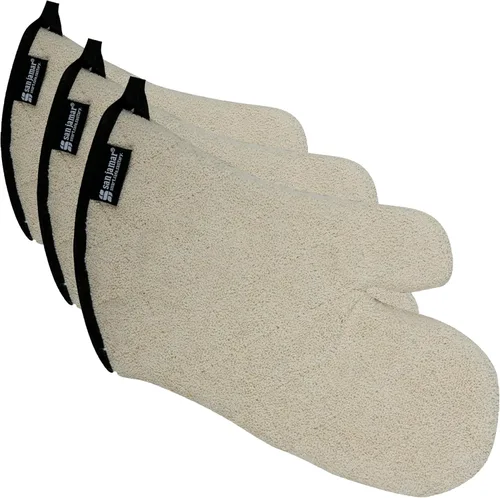 Vista 2 de San Jamar 813TM - Manopla de horno resistente con protección de temperatura, 13 pulgadas de largo, natural