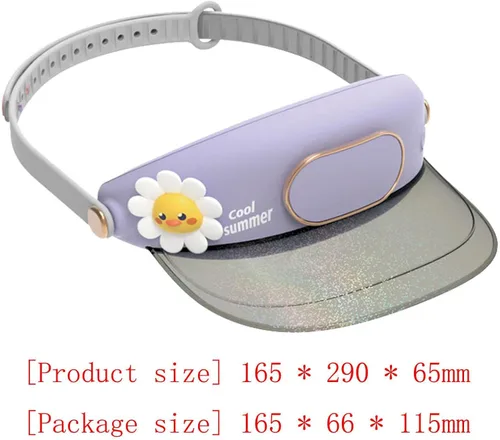 Vista 7 de B Baosity Sombrero de ventilador de enfriamiento con visera visera sombreros USB carga protección verano gorra