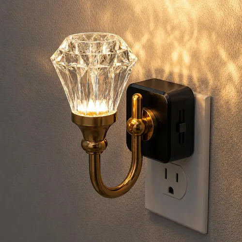 Vista 20 de JandCase Luz Nocturna, Luces Nocturnas Cambiantes de Color Enchufables en la Pared, Luz Nocturna RGB con Sensor de Luz, Luz Nocturna Enchufable