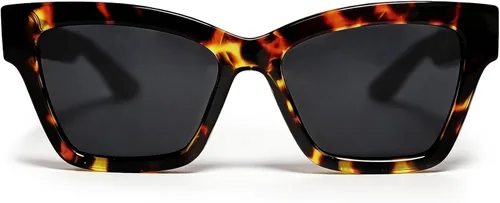 Vista 13 de VISOONE Cat Eye Sunglasses for Women Men Designer Retro UV400 Shades Negro/Marrón