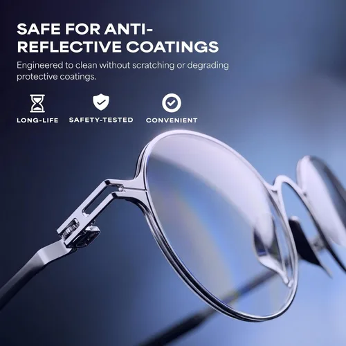 Vista 6 de Peeps - Limpiador de lentes de gafas, tecnología de microfibra de carbono eficiente y duradera, utilizada exclusivamente por la NASA, 500 usos