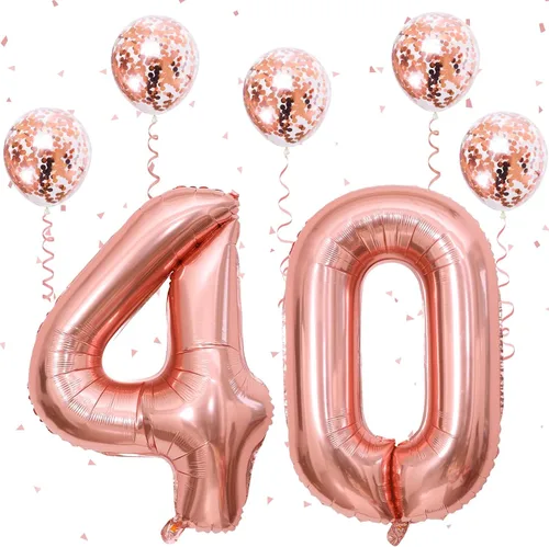 Vista 13 de Decoraciones de cumpleaños número 18 para niños y niñas, globo de aluminio con el número 18 de 40 pulgadas, globos de látex negros y metálicos