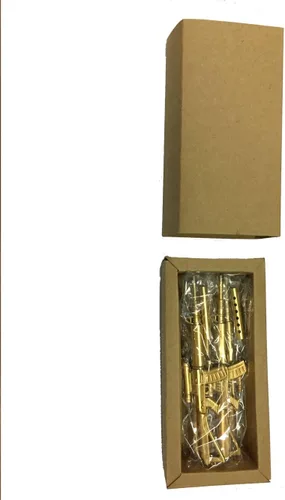 Vista 7 de Bolígrafo de tinta de gel con forma de pistola de francotirador dorado, papelería para estudiantes, suministros escolares y de oficina, 5