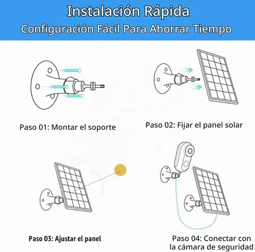 Vista 8 de Panel solar mejorado de 5 V 6 W para cámara de seguridad, compatible con Eufycam 2C/2C Pro/2/2 Pro/E20/E40/E, con puerto micro USB, adaptador USB-C