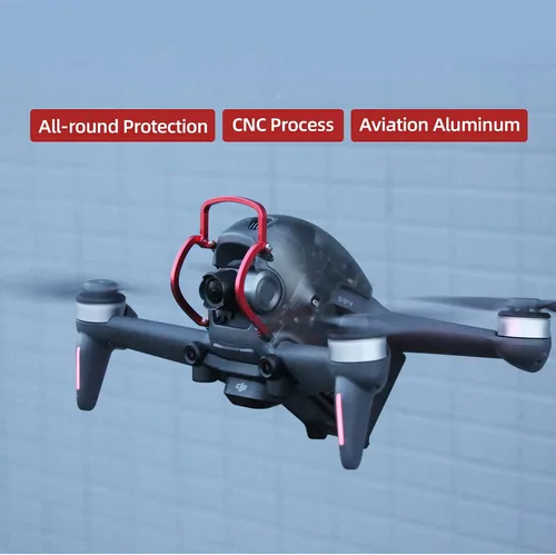 Vista 8 de Gimbal Bumper para DJI FPV PTZ Protect Bar Cámara Anti-colisión (Rojo)