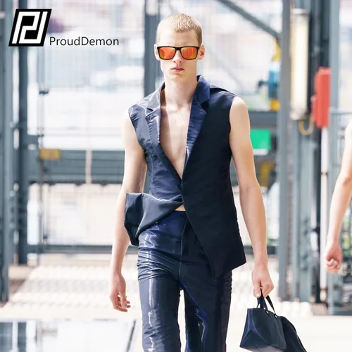 Vista 2 de Gafas de sol polarizadas de acetato para hombres y mujeres, diseño retro cuadrado para hombre, gafas de sol para conducción deportiva con protección