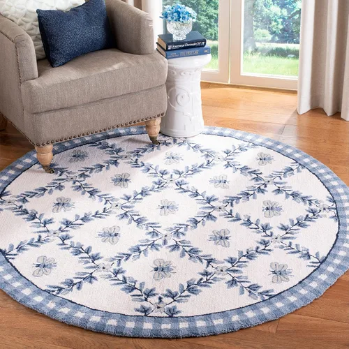 Vista 35 de SAFAVIEH Chelsea Collection - Alfombra decorativa de 1 pies 8 pulgadas x 2 pies 6 pulgadas, color negro, lana de campo francesa enganchada a mano