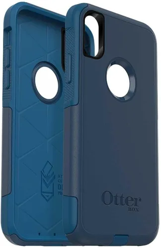 Vista 3 de OtterBox Carcasa para iPhone Xs y iPhone X Commuter Series, negra, delgada y resistente, apta para bolsillo, con protección de puerto