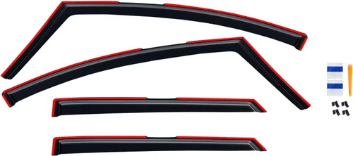 Vista 38 de Protectores de lluvia en canal para Jeep Grand Cherokee L 2021-2026, protectores de visera de ventana, deflector de ventilación, sombra viento humo