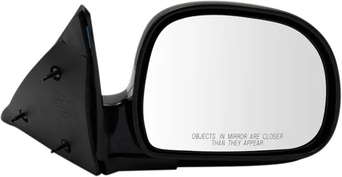 Vista 141 de TRQ Cubierta cromada del espejo manual del lado del pasajero, acabado liso para Volvo VNL 2004-2014
