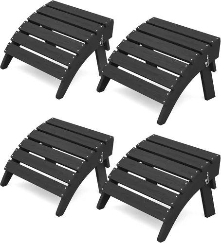 Vista 13 de KINGYES Otomana Adirondack plegable para silla Adirondack, Aruba